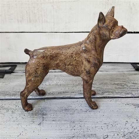 cast metal boxer dog|Cast Metal Boxer Dog .